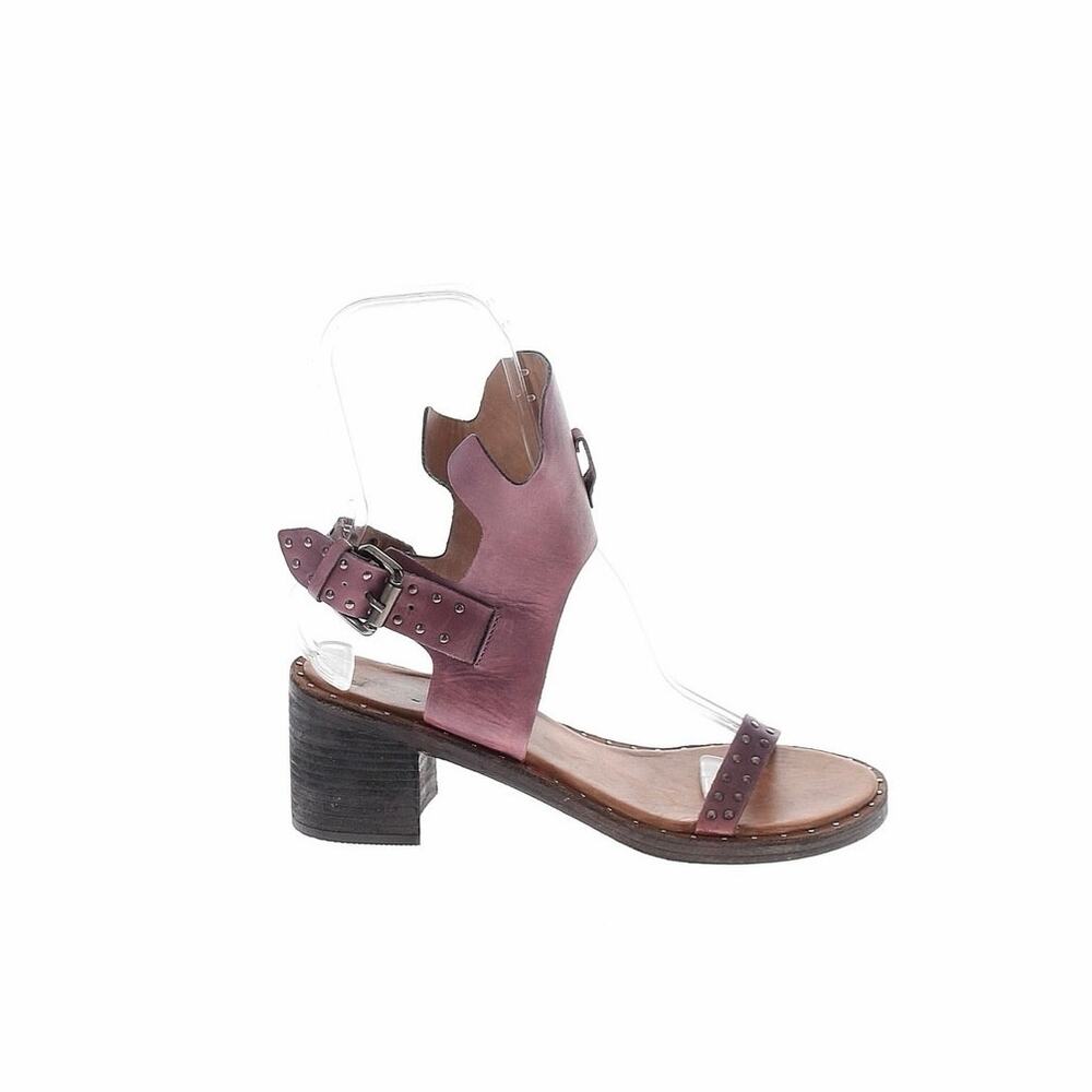 Free People 8.5 Happiness Heeled Leather Sandal